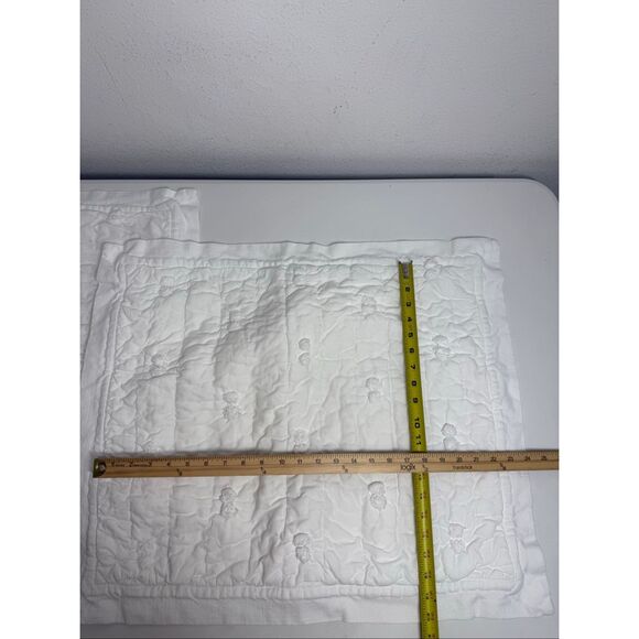 Rare Pottery Barn Set of 2 White Standard Pillow Sham Cotton - Picture 6 of 16
